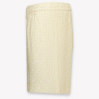 Fendi Kinder Jongens Shorts In Licht Beige