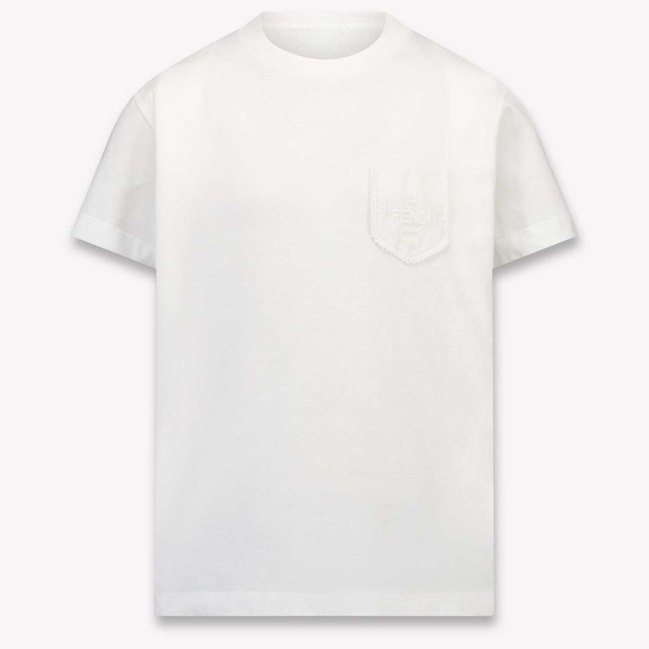 Fendi Kinder Meisjes T-Shirt In Wit