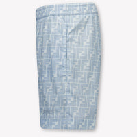 Fendi Kids Boys Swimwear In Light Blue