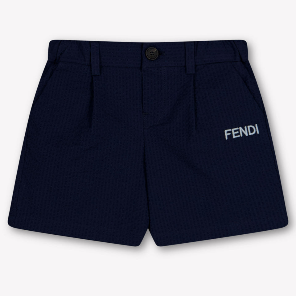 Fendi Baby Jongens Shorts In Navy