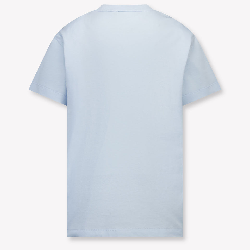 Fendi Kinder Jongens T-Shirt In Licht Blauw