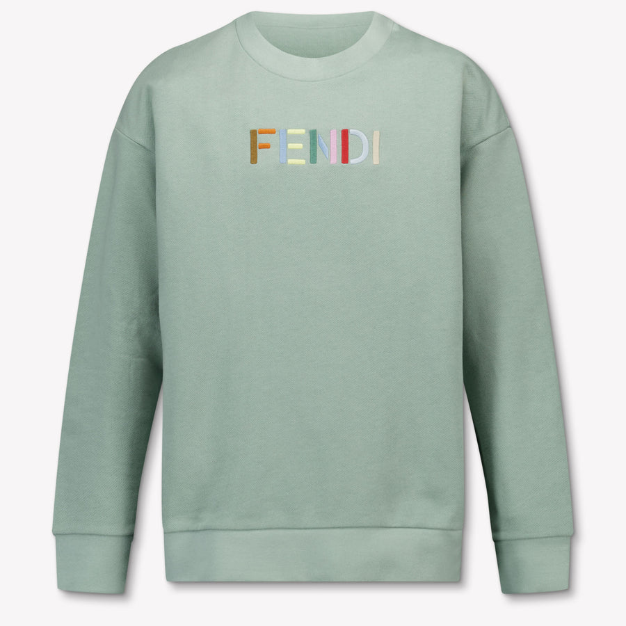 Fendi Unisex Kids Sweater in Green