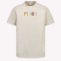 Fendi Kinder Unisex T-Shirt In Licht Beige