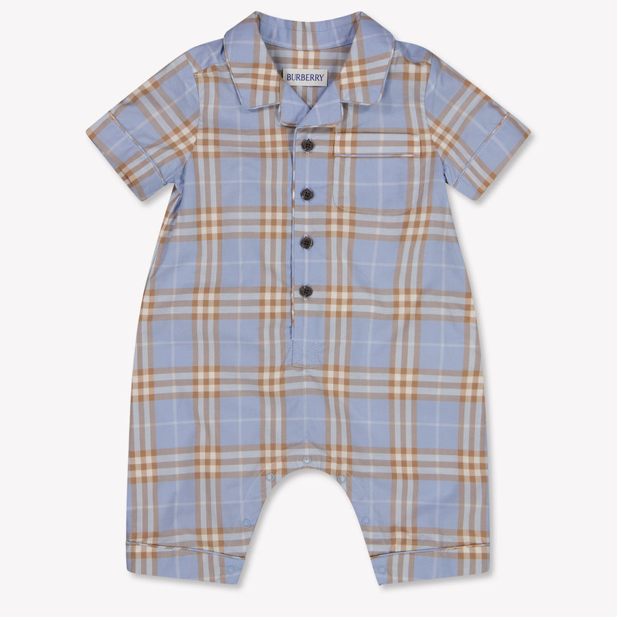 Burberry Andreas Baby Boys Romper in Light Blue