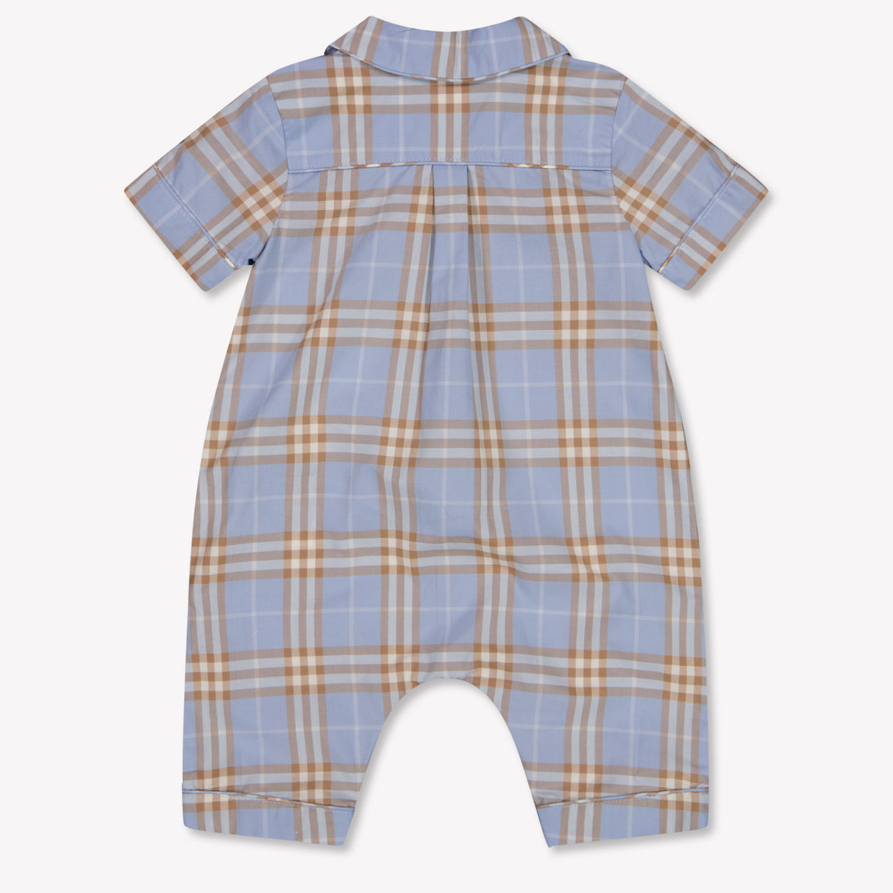 Burberry Andrew Baby Boys Playsuit In Light Blue