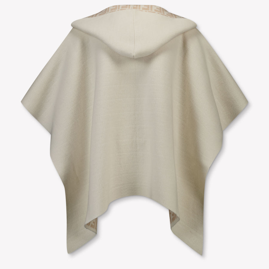 Fendi Kinder Meisjes Cape In Off White