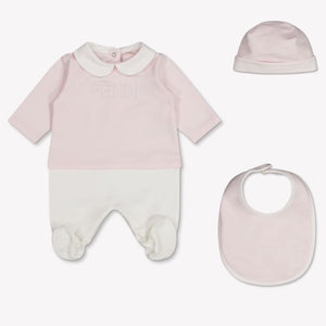 Fendi Baby Unisex Playsuit In Light Pink