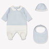 Fendi Baby Unisex Playsuit In Light Blue