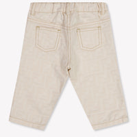 Fendi Baby Jongens Broek In Licht Beige