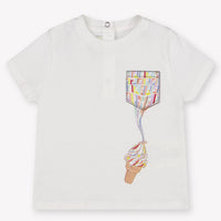 Fendi Baby Unisex T-Shirt In Wit
