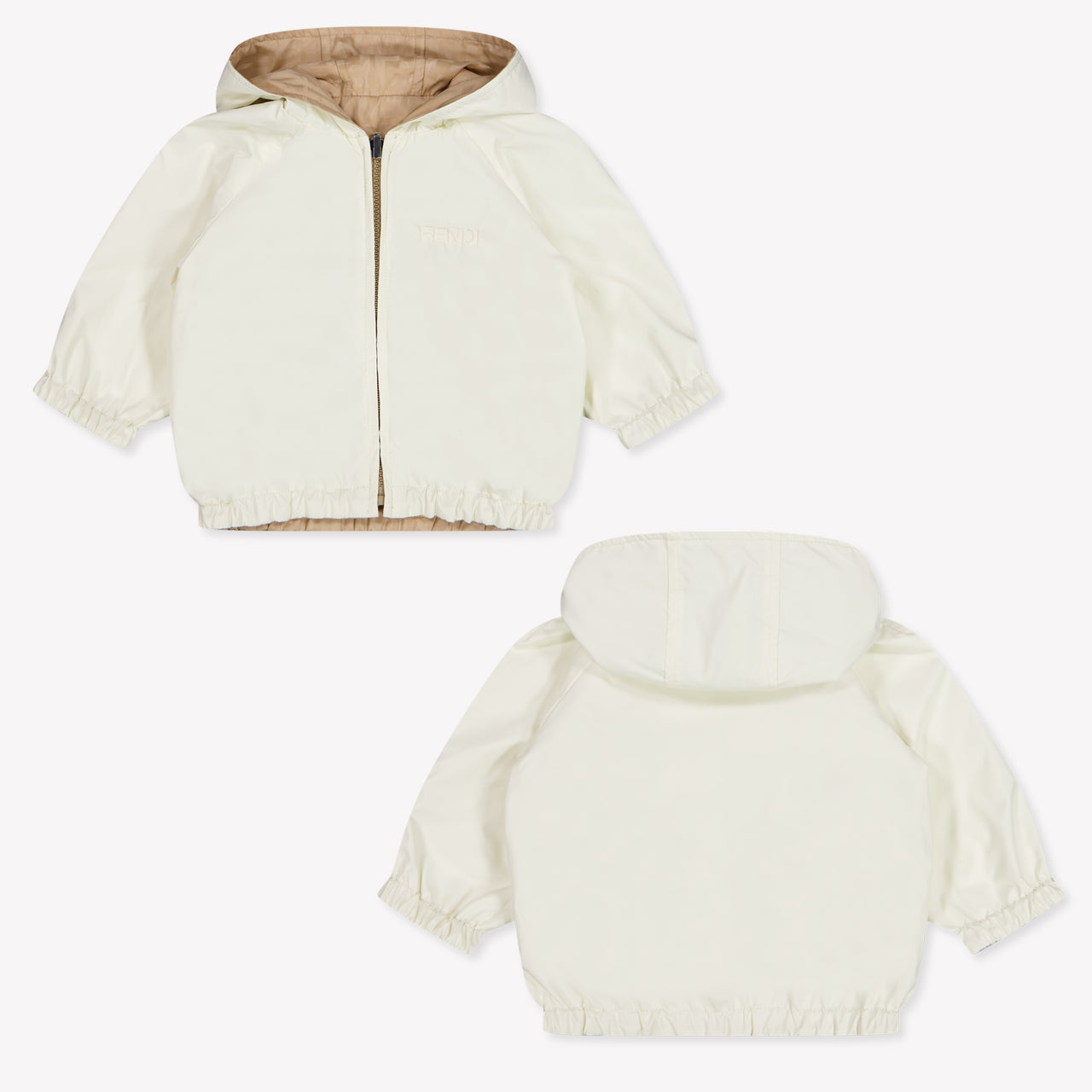 Fendi Baby Unisex Zomerjas In Beige
