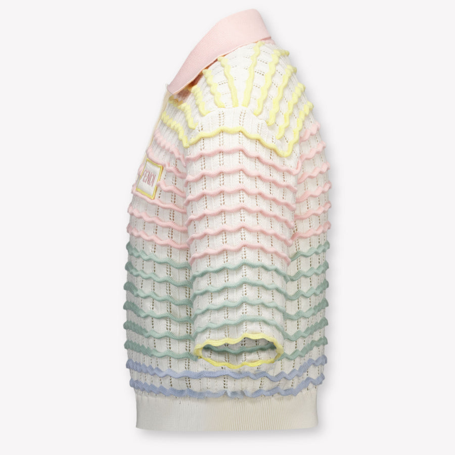 Fendi Kinder Meisjes Polo In Licht Roze