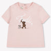 Fendi Baby Unisex T-Shirt In Light Pink