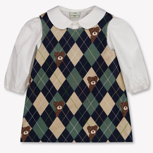Fendi Baby Meisjes Jurk In Licht Roze