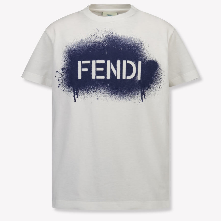 Fendi Unisex Kids T-Shirt in Navy