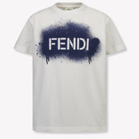 Fendi Kinder Unisex T-Shirt In Navy