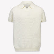 Antony Morato Kids Boys Polo In OffWhite