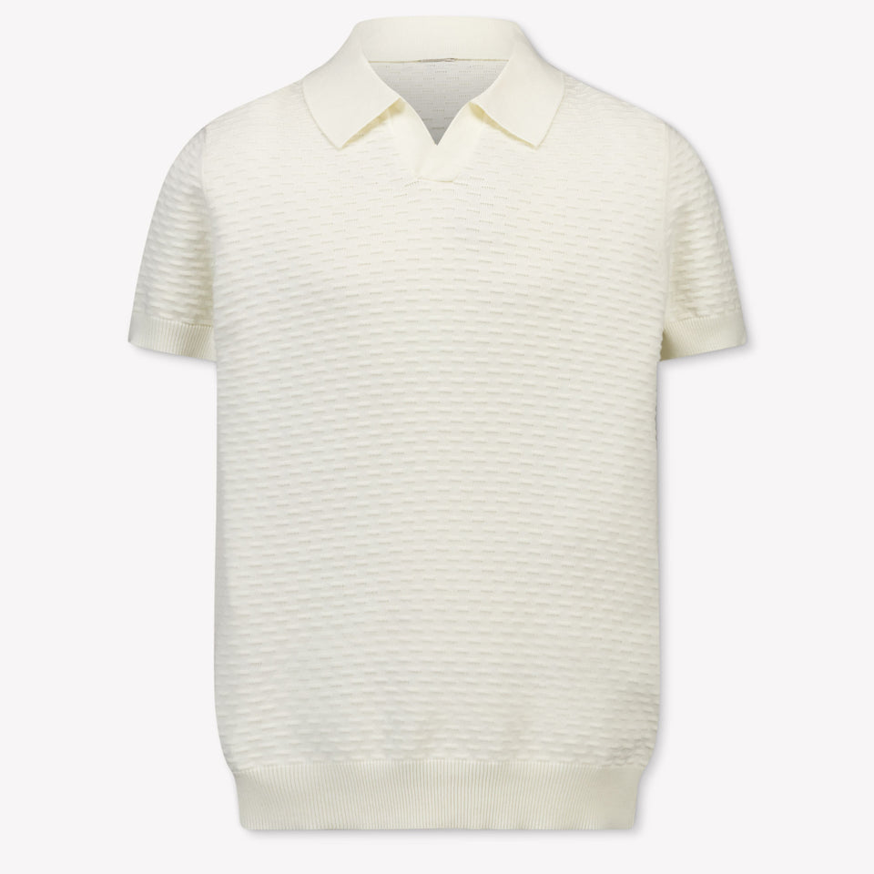 Antony Morato Kids Boys Polo In OffWhite