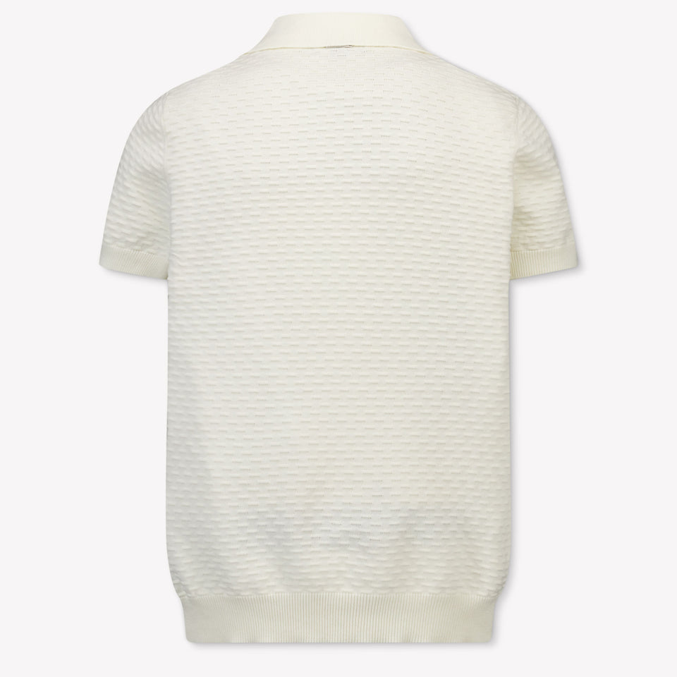 Antony Morato Kids Boys Polo In OffWhite