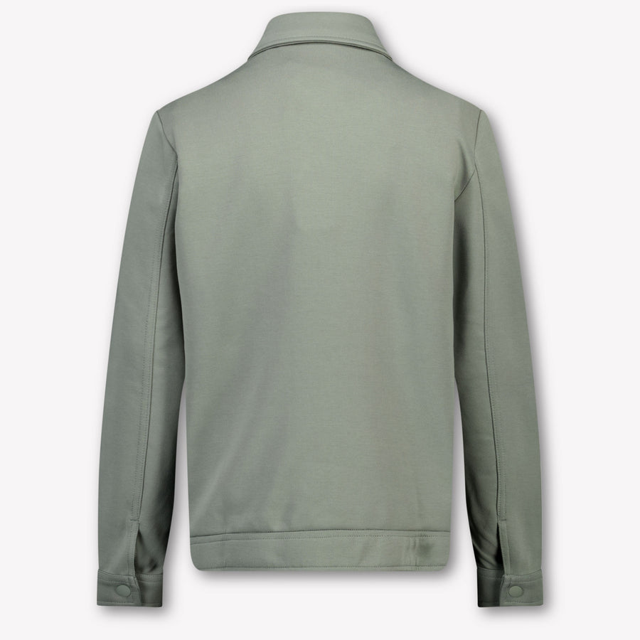 Antony Morato Kids Boys Cardigan In Olive Green