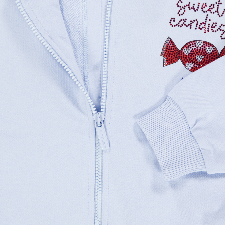 MonnaLisa Kids Girls Cardigan In Light Blue