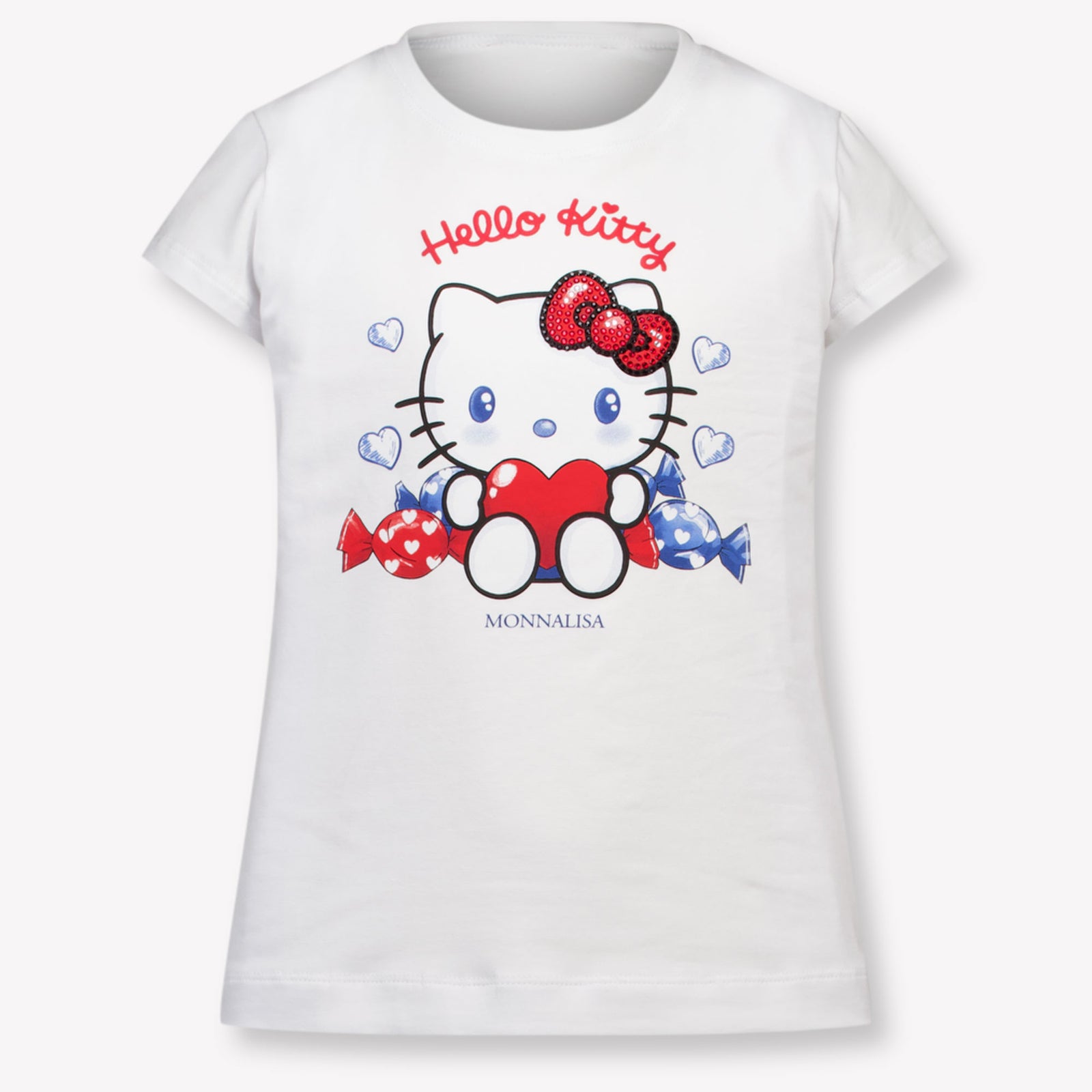 MonnaLisa Kinder Meisjes T-Shirt In Wit