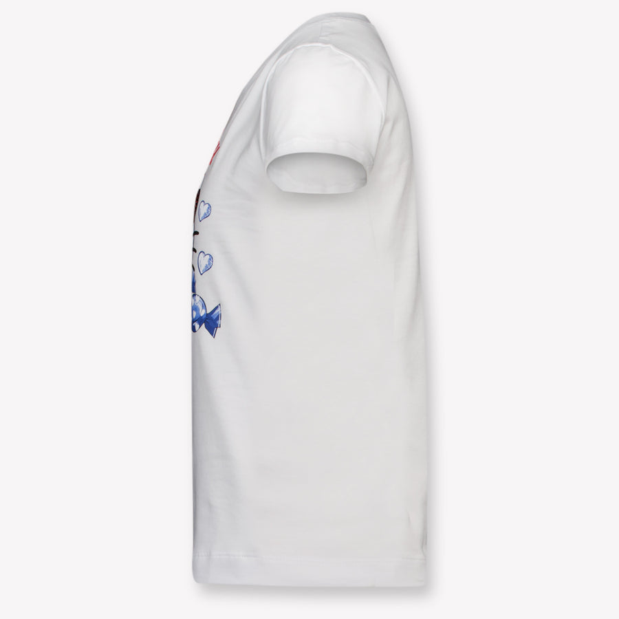 MonnaLisa Kinder Meisjes T-Shirt In Wit