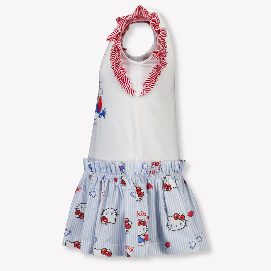 MonnaLisa Kinder Meisjes Jurk In Wit