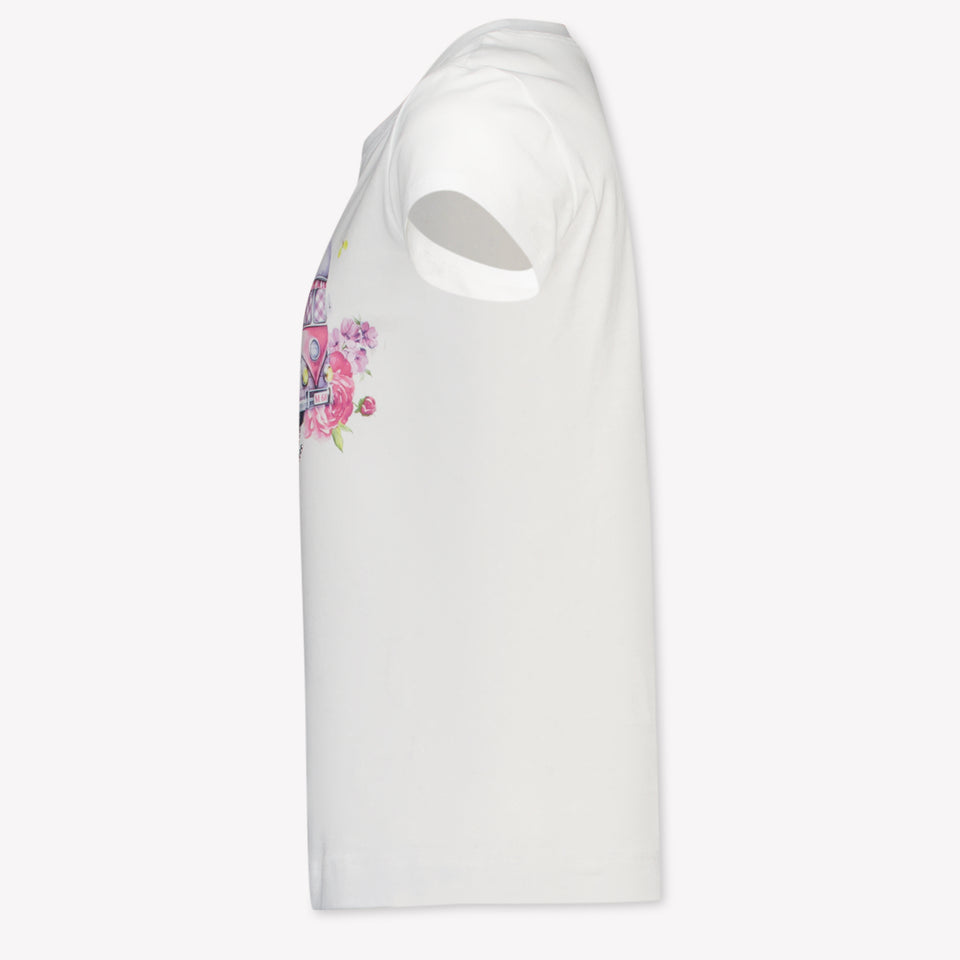 MonnaLisa Kinder Meisjes T-Shirt In Wit
