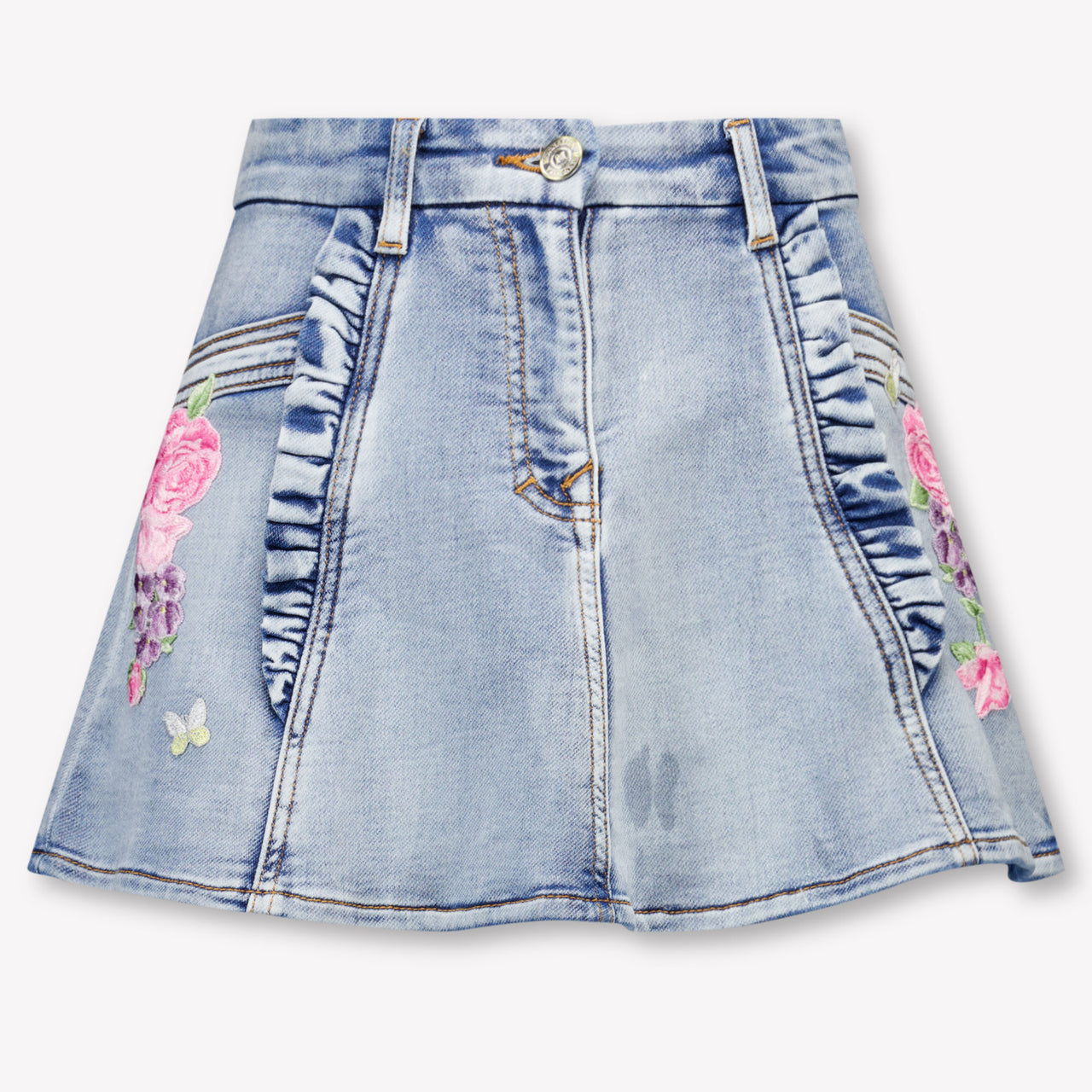 MonnaLisa Kinder Meisjes Rokje In Jeans