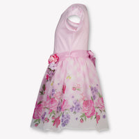 MonnaLisa Kinder Meisjes Jurk In Licht Roze