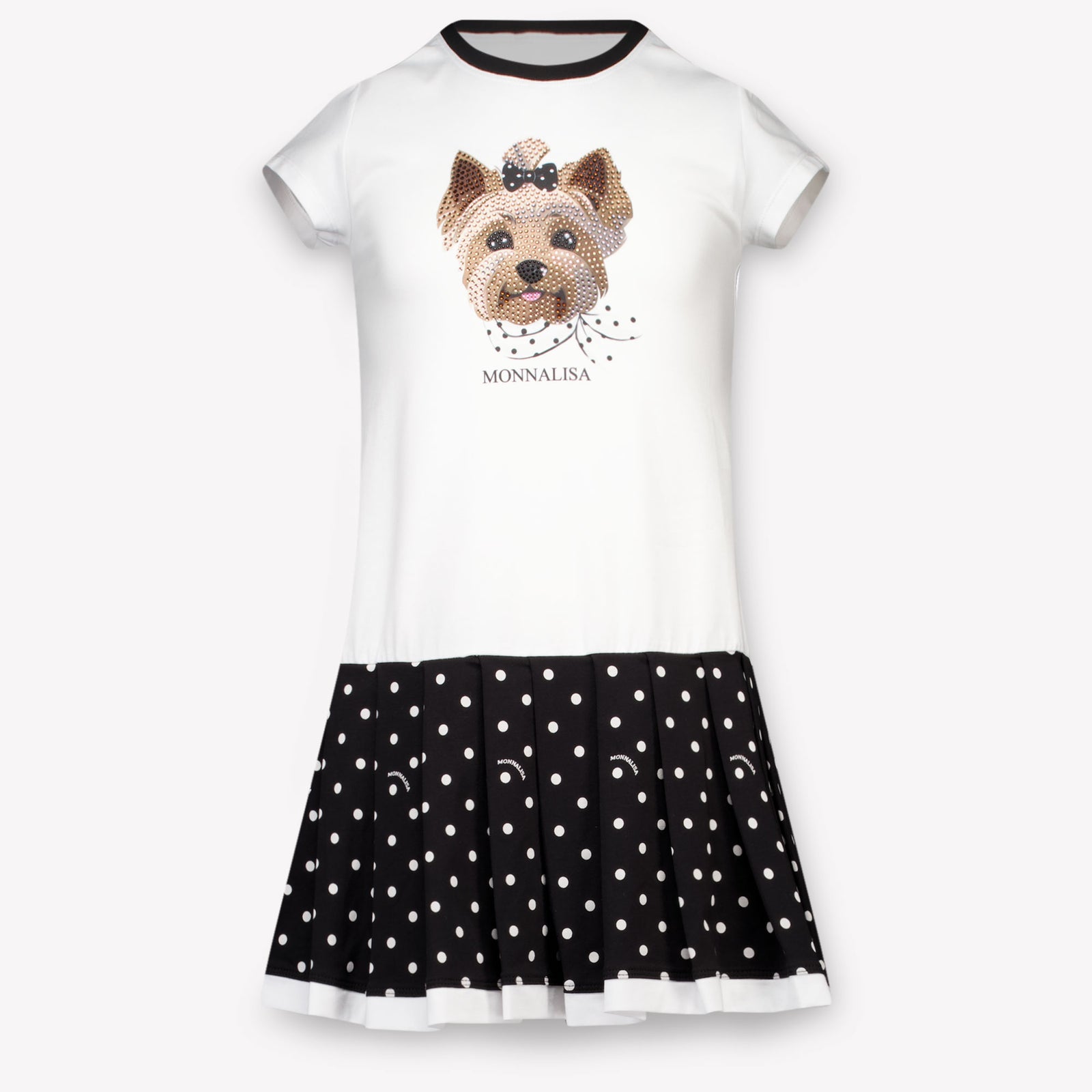 MonnaLisa Kids Girls Dress In White