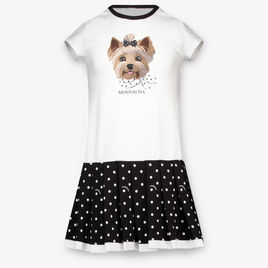 MonnaLisa Kids Girls Dress In White