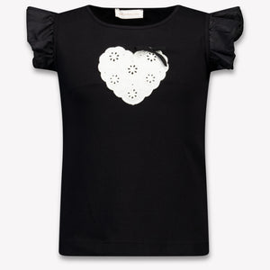 MonnaLisa Kinder Meisjes T-Shirt In Zwart
