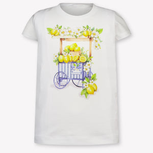 MonnaLisa Kinder Meisjes T-Shirt In Wit