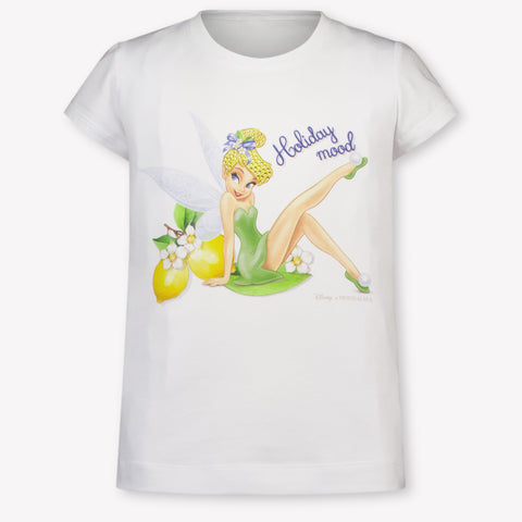 MonnaLisa Kinder Meisjes T-Shirt In Wit