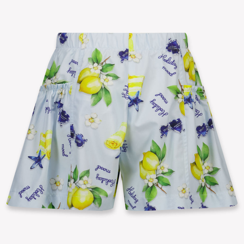 MonnaLisa Kinder Meisjes Shorts In Licht Blauw
