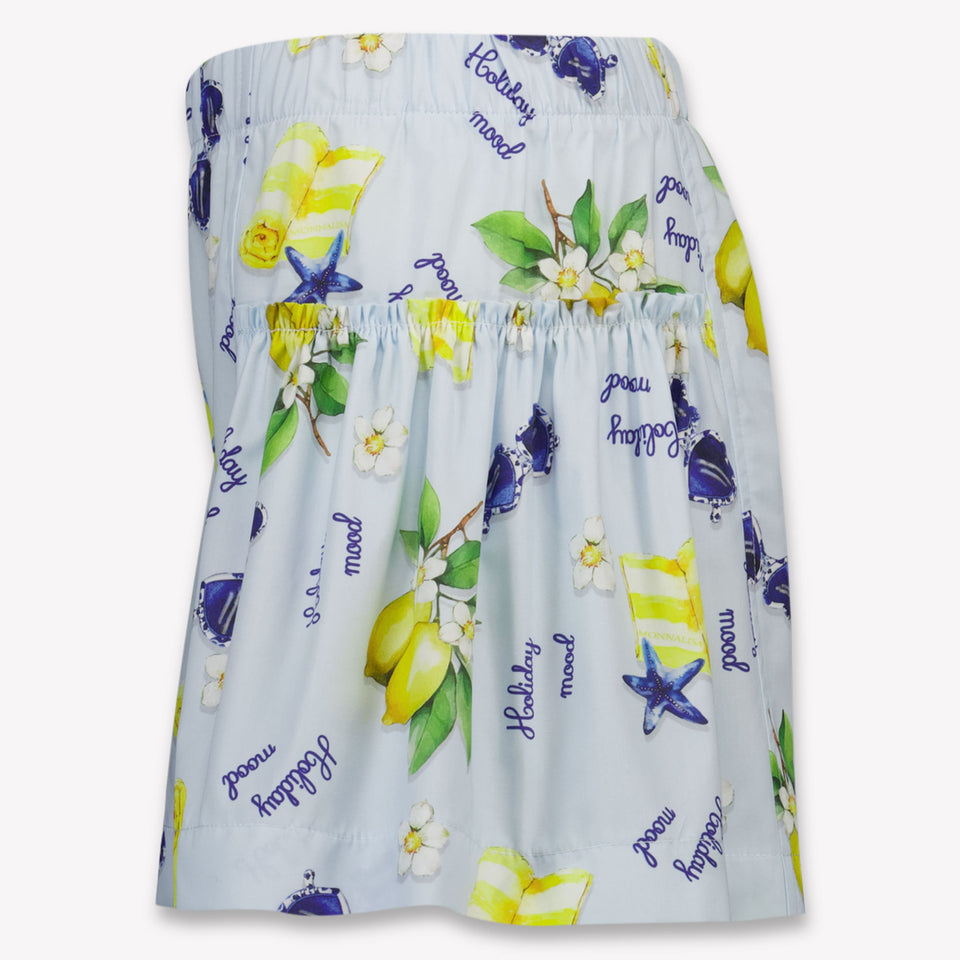 MonnaLisa Kinder Meisjes Shorts In Licht Blauw