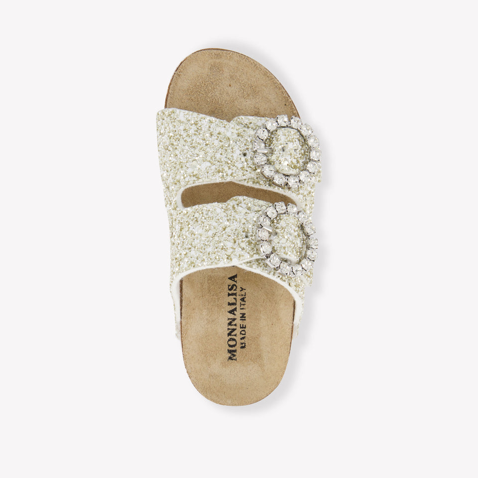 MonnaLisa Meisjes Slippers In Goud