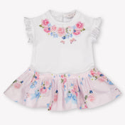 MonnaLisa Baby Meisjes Jurk In Licht Roze