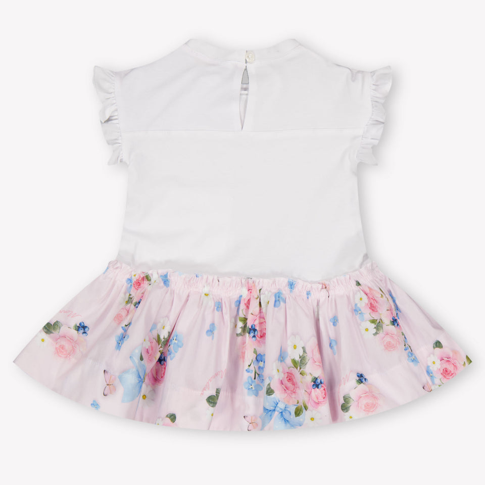 MonnaLisa Baby Meisjes Jurk In Licht Roze