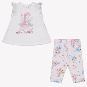 MonnaLisa Baby Meisjes Setje In Licht Roze