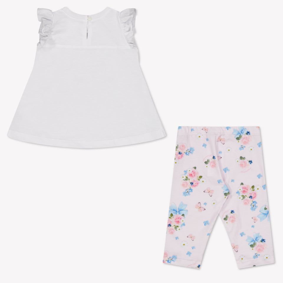 MonnaLisa Baby Girls Set In Light Pink