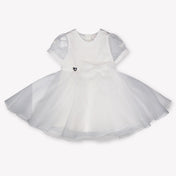 MonnaLisa Baby Girls Dress In White