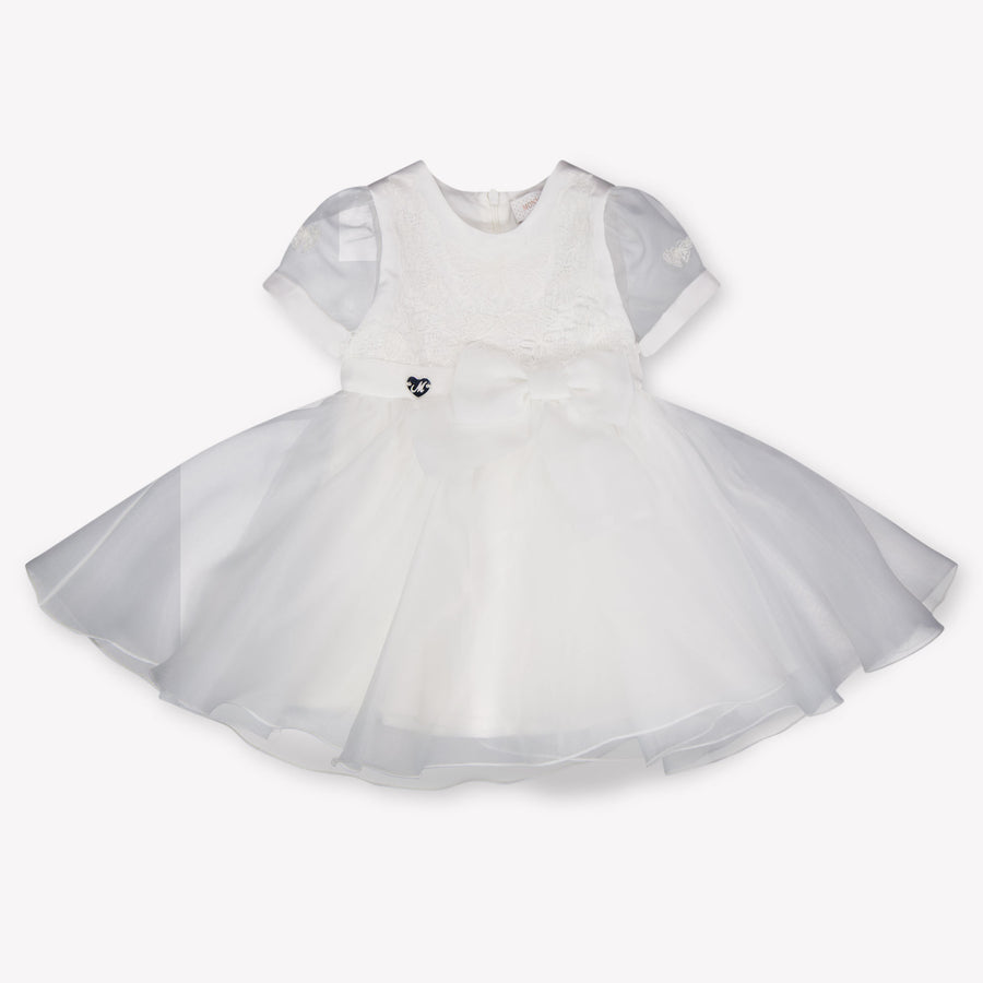 MonnaLisa Baby Girls Dress in White