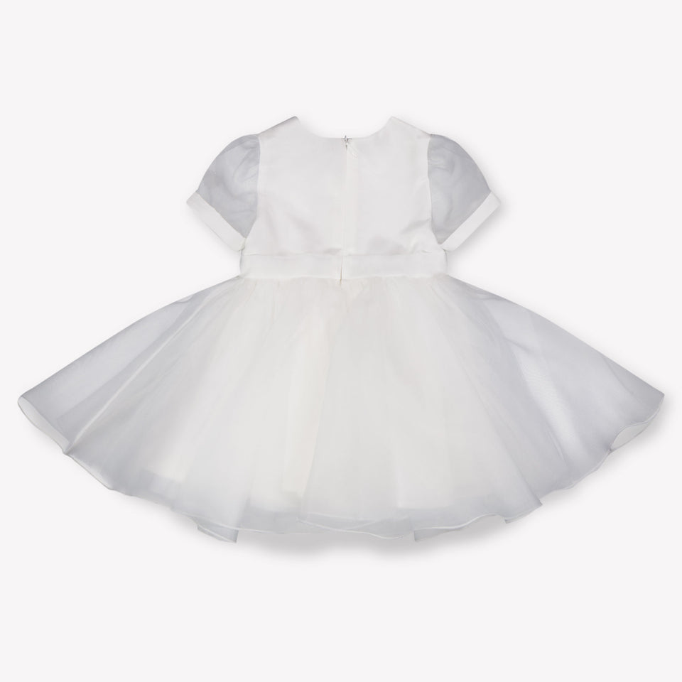 MonnaLisa Baby Girls Dress In White