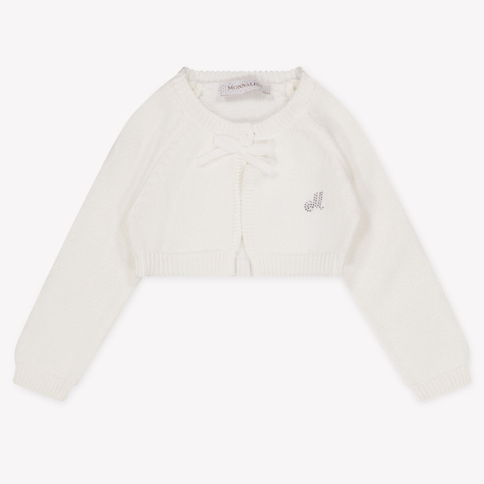 MonnaLisa Baby Meisjes Vest In Wit