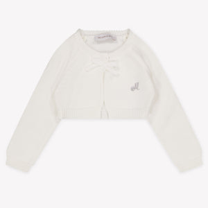 MonnaLisa Baby Girls Cardigan In White