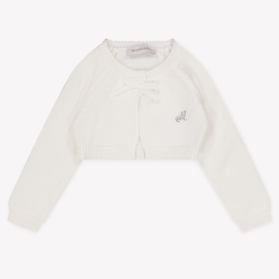 MonnaLisa Baby Girls Cardigan In White