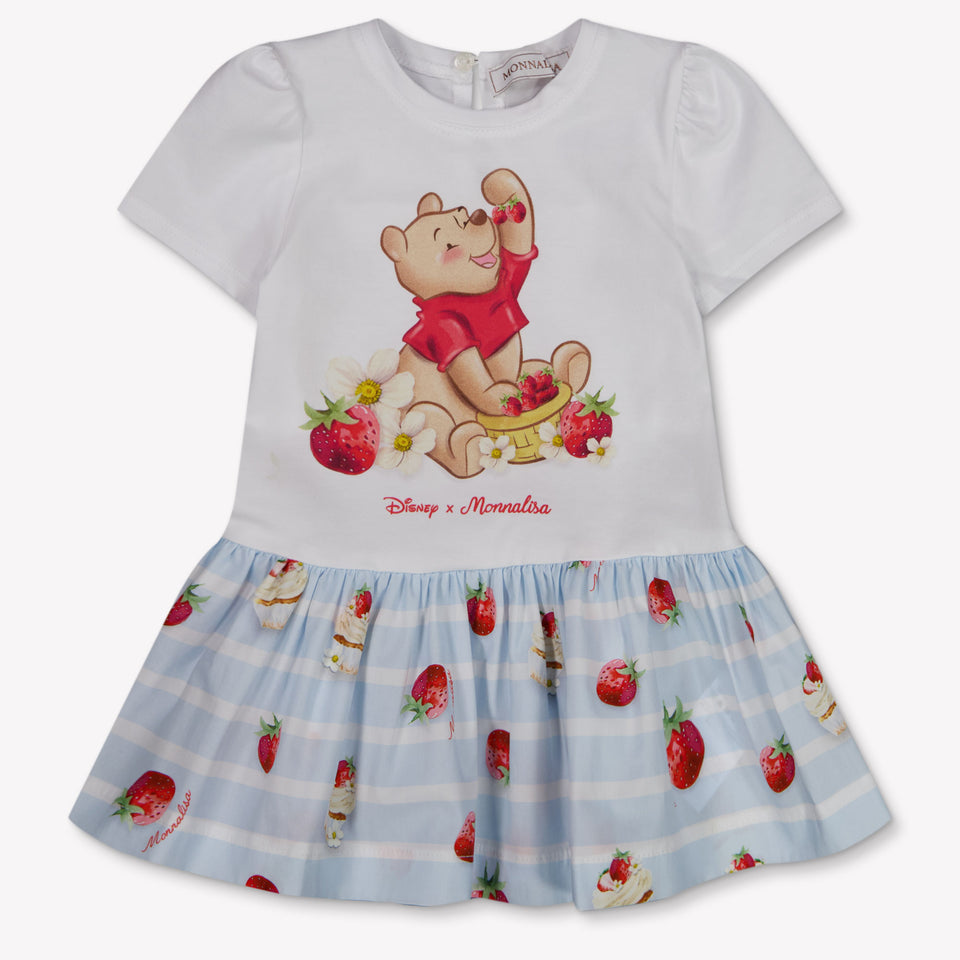 MonnaLisa Baby Girls Dress In White